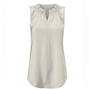 Cabi Last Dance Blouse, sliver, large, worn once